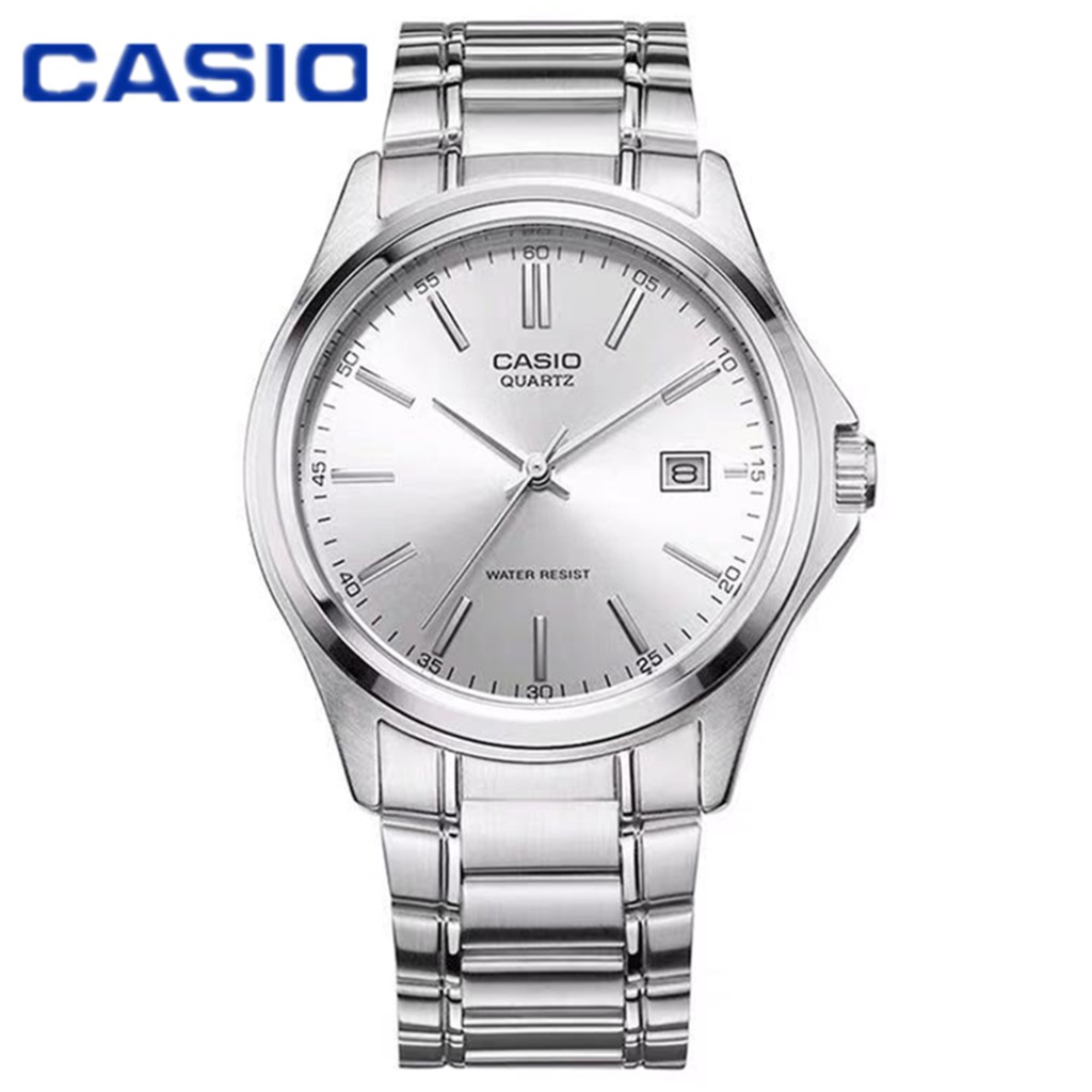 Casio Standard รุ่น MTP-1183A-1A - นาฬิกาผู้ชาย สายแสตนเลส หน้าปัดดำ (สินค้าขายดีมาก) มั่นใจ ของแท้ ประกันศูนย์ 1 ปีเต็ม