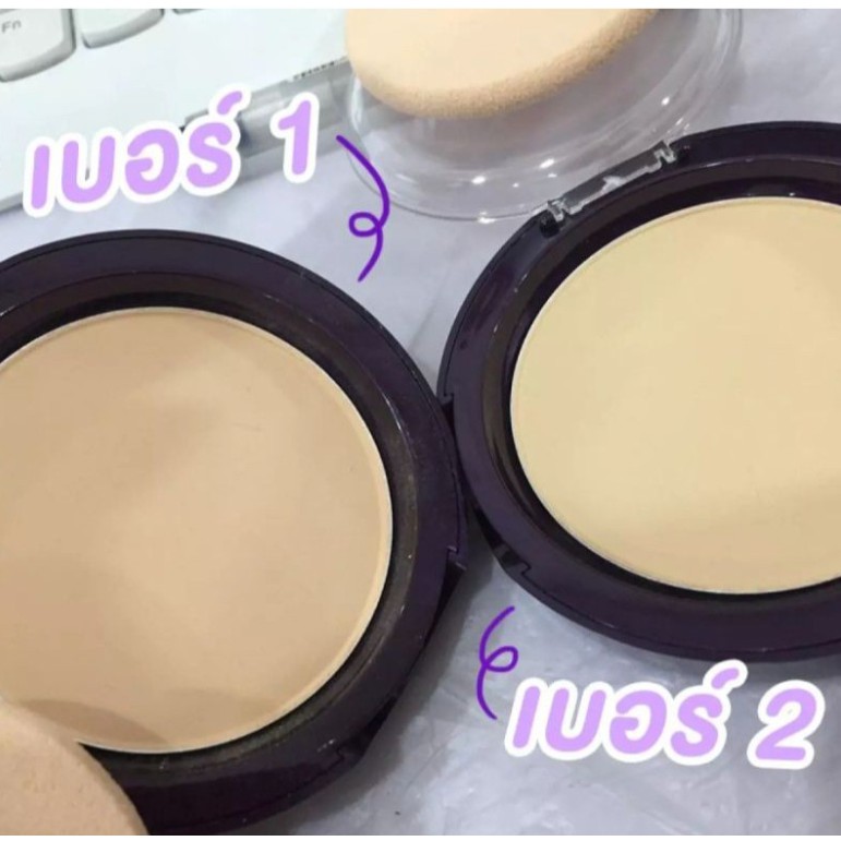 Cavier Purple White UV30 แป้งผสมครีมรองพื้นกันแดด ราคา ถูกที่สุด ดีลบีเคเค แกลเลอรีภาพที่ 4
