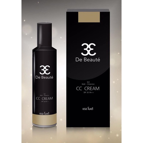 De Beaute (เดอ โบเต้) CC Cream SPF50 PA+++ ซีซีครีม ปกป้องผิวหน้าจาแสงยูวี กันแดด ไม่เหนียว 25 ml.