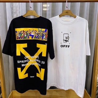 H T-shirt เสื้อยืดแขนสั้น off white ซิมสัน ครอบครัว