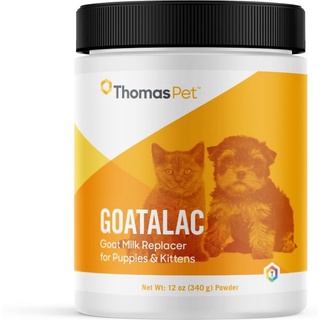 Proorder นมสำหรับลูกหมาแมว (มี 2 ขนาด) Thomas Labs Goatalac Goat Milk Replacer Powder Puppy &amp; Kitten Supplement,