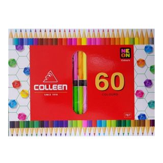 สีไม้คอลลีน Colleen 30แท่ง60สี#787(แท่งเหลี่ยม