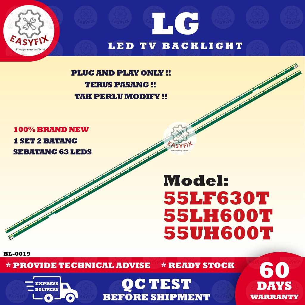 55LF630T 55LH600T / (ใหม่) 55UH600T LG 55 INCH LED TV BACKLIGHT (TV LAMP) 55UH600 55LH600 55LF630 Ml
