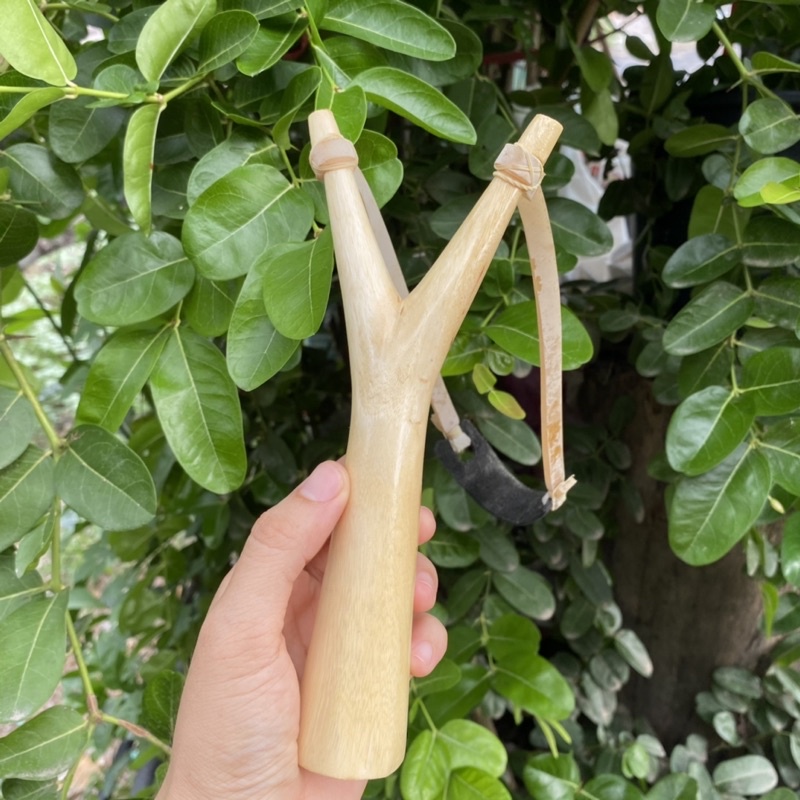 หนังสติ๊กไม้มะขามเคลือบเงาใส หนังสติ๊กแก้บนไอ้ไข่