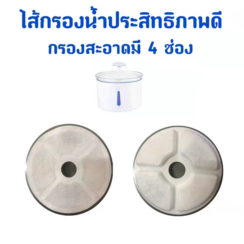 ไส้กรองน้ำพุแมว แผ่นกรองน้ำพุ น้ำพุแมว 1 ชิ้น