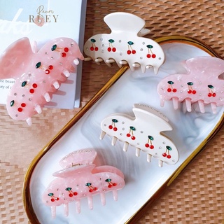 Sweetheart Hair Clip in Cherry กิ๊บหนีบผมสไตล์เกาหลี กิ๊บติดผม ที่หนีบผม EMI JAY