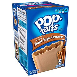 ⚡️เคลล็อกส์ ทาร์ทส โฟรสเท็ด รสบราวน์ ชูการ์ ชินนามอน 397 กรัม / Kelloggs Pop Tarts Brown Sugar Cinnamon 397g🍿