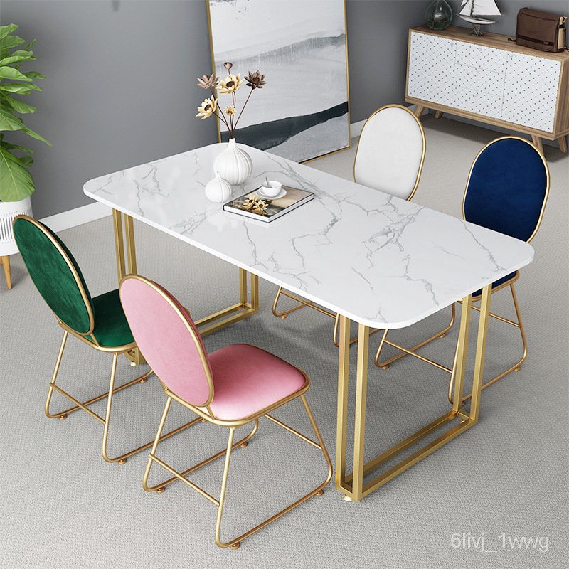 Marble Dining Table ถ กท ส ด พร อมโปรโมช น, Living Room Dining Table And Chairs