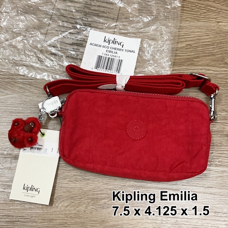 Kipling Emilai Phone Wallet กระเป๋าใส่โทรศัพท์ สะพายข้าว มาพร้อมพวงกุญแจน้องลิงเบบี๋ พร้อมส่ง