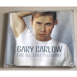 ซีดีซิงเกิ้ล ลิขสิทธิ์ มือ 2 สภาพดี...199 บาท “Gary Barlow” ซิงเกิ้ล “For All That You Want" แผ่นหายาก Made in EU