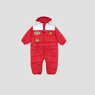 FERRARI เฟอร์รารี่ จั้มสูท รุ่น INFANT BOY PADDED OVERALL RED M3-6