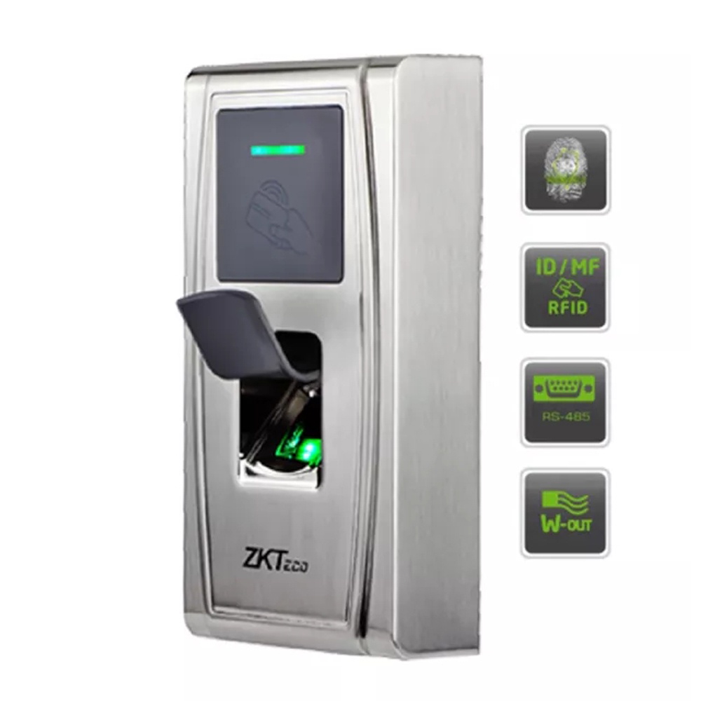 ZK MA300 โลหะกันน้ํา Out Door ใช้ IP65 ลายนิ้วมือ Biometric Reader เวลา Attendance Access Controller เวอร์ชันภาษาอังกฤษ