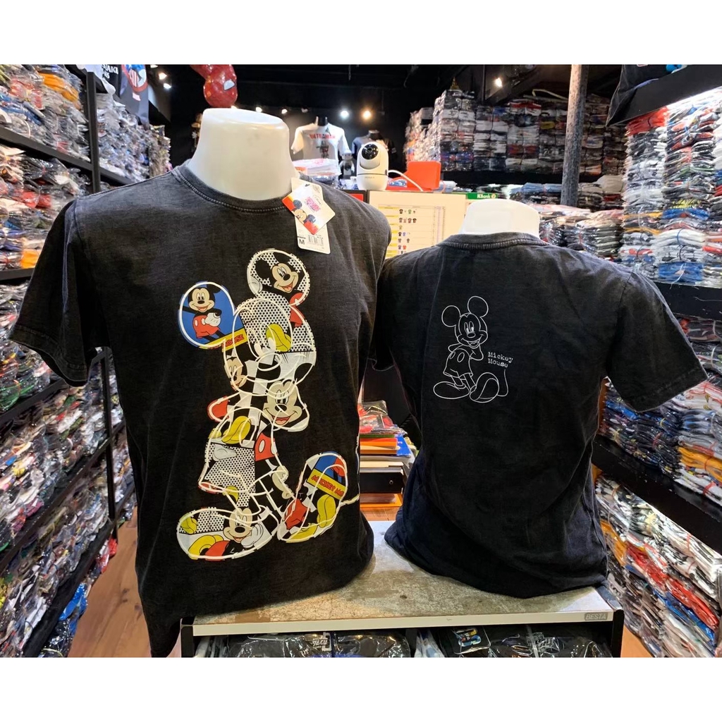 แฟชั่นพิมพ์คลาสสิก เสื้อยืดมิกกี้เมาส์ MK040