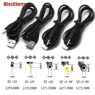 Misscherry usb to dc 5 . 5 มม. X 2. 1/2. 5x0. 7/3 . 0.0x1. สายแจ็คพาวเวอร์ซัพพลาย 0/4 . 7 นิ้ว 5. 35 มม.