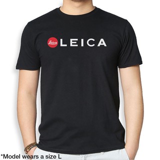 ผ้าฝ้ายคอกลมเสื้อยืดผ้าฝ้ายลายโลโก้ Leicaสามารถปรับแต่งได้from S-4XL