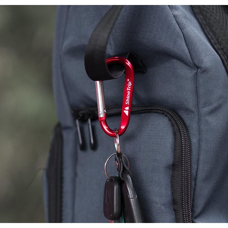 4pcs Multifunctional mountaineering buckle EDC Backpack Buckle Aluminum alloy D type fastener Tactic