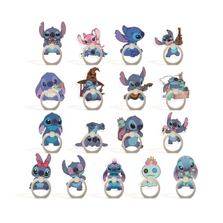 Disney แหวนอะคริลิค ลายการ์ตูน Stitch หมุนได้ อุปกรณ์เสริม สําหรับวางโทรศัพท์มือถือ