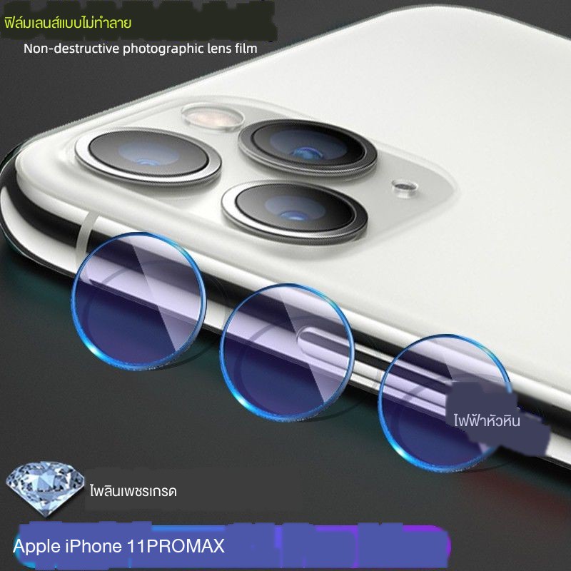 ฟิล์มเลนส์ Apple 11 iphone 11pro max ฟิล์มกันรอยกล้องหลังเลนส์