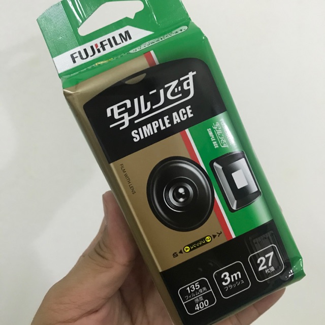 ✨พร้อมส่ง✨ กล้องฟิล์มใช้แล้วทิ้ง Fujifilm Simple Ace 400 Disposable Camera 400-P