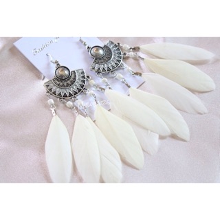 Feather earrings