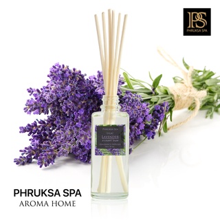 PHRUKSA SPA ก้านไม้หอมปรับอากาศ กลิ่นลาเวนเดอร์ ไลแลค 50 มล. (Reed Diffuser Lavender Lilac)แถมฟรี! ก้านไม้หวาย