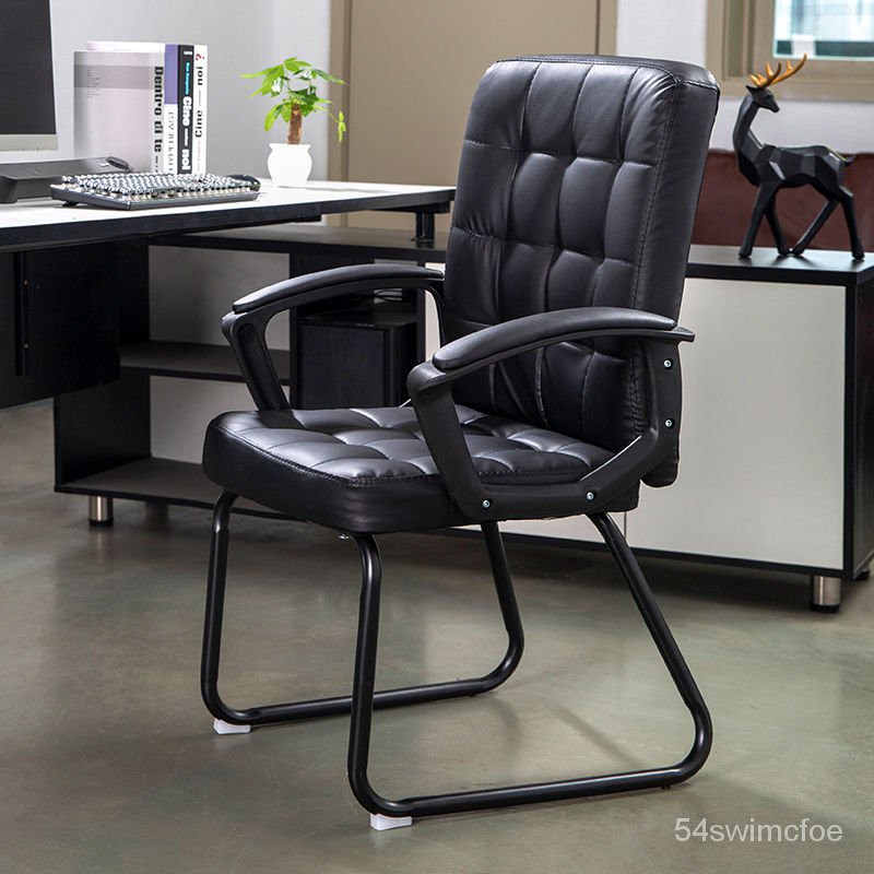 Computer Chair Leather Home, Gray Leather Chair