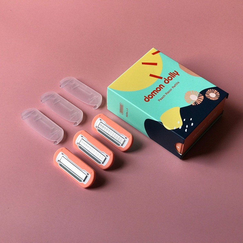 หัวใบมีดรีฟิล Domon Dolly รุ่น Peach 🍑