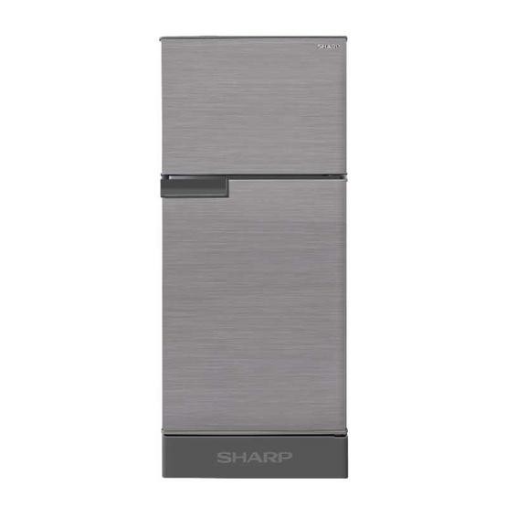 SHARP ตู้เย็น 2 ประตู 5.9 คิว รุ่น SJ-C19WMS - สีเงิน รับประกัน 10ปี