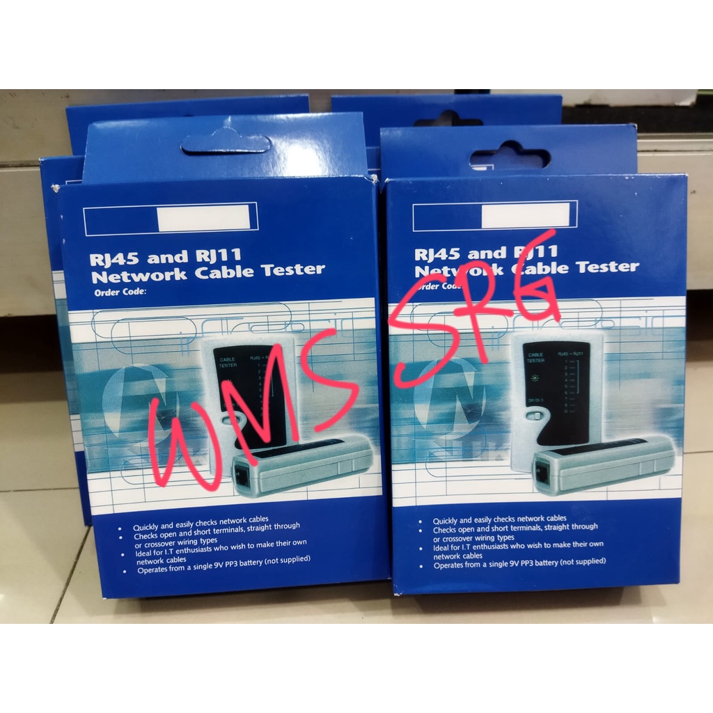 RJ45 / RJ11 NETWORK TESTER CABLE TESTER
