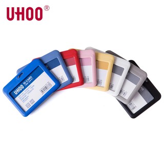 ideecraft กรอบใส่บัตร uhoo แนวนอน ใส่บัตรพนักงาน บัตรเดินทาง id card holder มี 5 สี