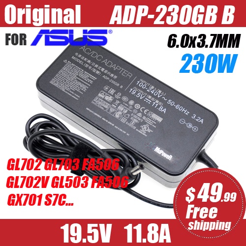 Genuine 19.5V 11.8A 230W ADP-230GB B AC Power Supply Adapter For ASUS ROG ZEPHYRUS S GX531GS G702VS 