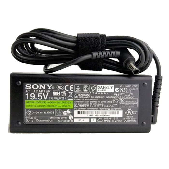 อะแดปเตอร์ชาร์จแล็ปท็อป Sony 19V 4.7A ดั้งเดิม Sony Vaio VGN-FS500