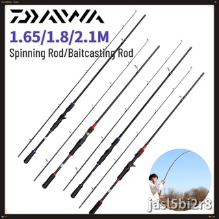 DAIWA คันเบ็ด 1.65/1.8/2.1 ม. น้ำหนักเบาปั่น Baitcasting Rod M การกระทำ EVA