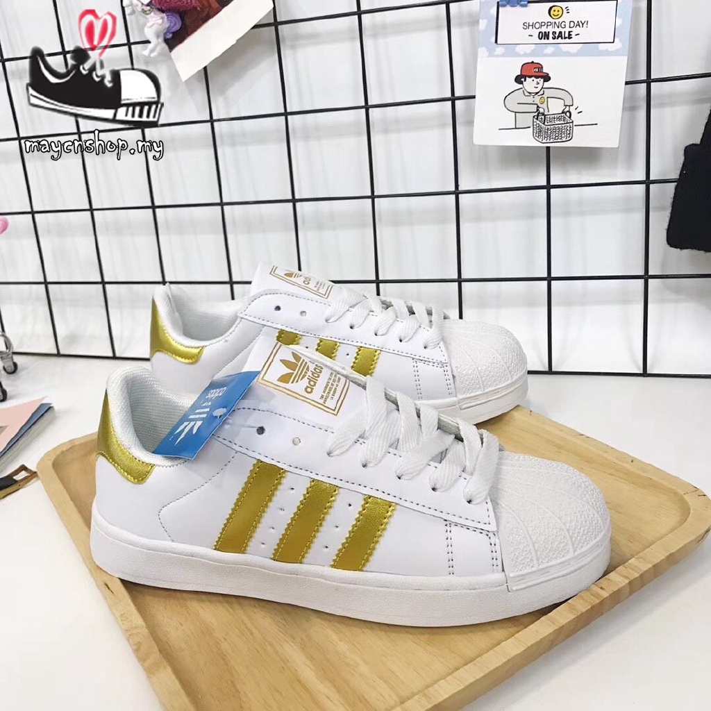 Giày Adidas Adidas Superstar B37986 ดิออร์เปลือกหัว Adidas Originals  SUPERSTAR คลาสสิกกีฬาลำลองป่า