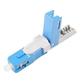 100PCS high quality Embedded-SC Field Assembly Optical Connector SC UPC Blue FTTH Fiber Fast Connector Free shipping