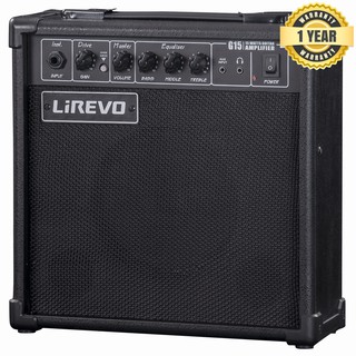 Lirevo® แอมป์กีตาร์ แอมป์กีตาร์ไฟฟ้า 15 วัตต์ มีเอฟเฟคเสียงแตกในตัว รุ่น FB-G15 * แอมป์กีต้าร์มือใหม่ / ประกันศูนย์ 1 ปี