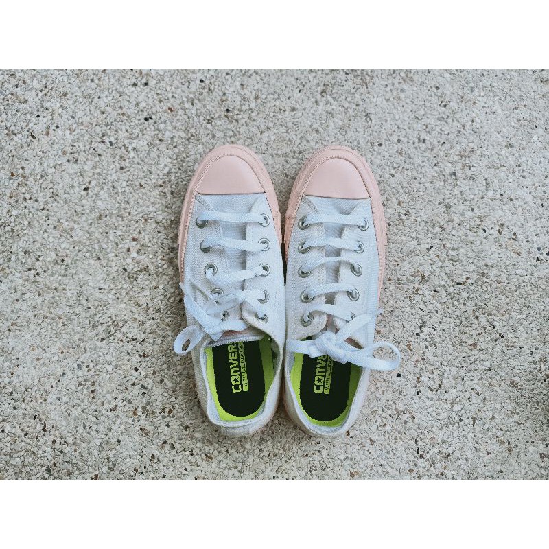 🍉 รองเท้า Converse Chuck Taylor All Star ll สี Ox White Vapor Pink ขนาด 23 cm 🍉