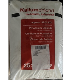 Potassium Chloride 99เปอร์เซ็น โพแทสเซียม คลอไรด์ บรรจุ 25 กิโลกรัม