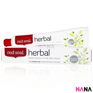 Red Seal Herbal Toothpaste 100g ยาสีฟันต้านเชื้อแบคทีเรีย ต้านไวรัส สารสกัดจากสมุนไพร 11 ชนิด 100 กรัม