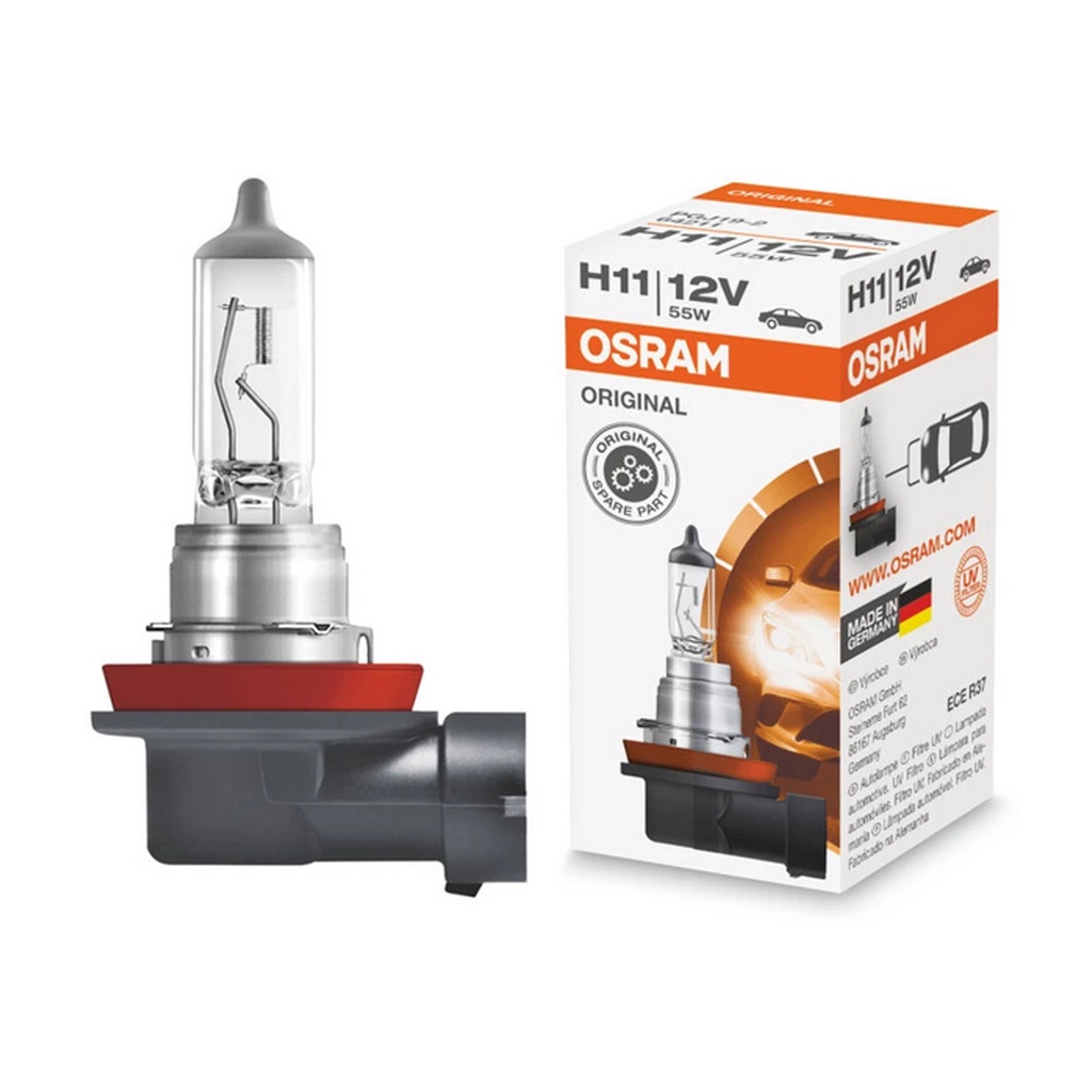 หลอดไฟหน้า OSRAM ขั้ว H11  รหัส 64211CLC  ( 1 หลอด/กล่อง)