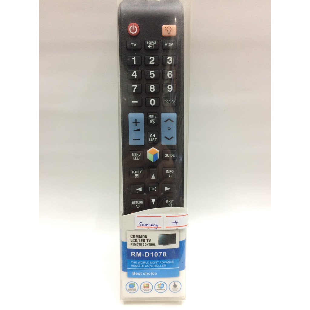 รีโมทสมาร์ททีวี ซัมซุง Samsung รุ่น D1078 (มีHub) ใช้กับทีวีซัมซุงสมาร์ททีวี(Smart TV)ทุกรุ่น