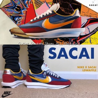 รองเท้า Nike x Sacai LDV Waffle Blue Red