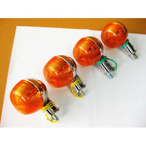 TURN SIGNAL F&R SET Fit For YAMAHA G6S G7S GT1 GT80 GTMX DT80 RD60 // ไฟเลี้ยว บอดี้ชุบ