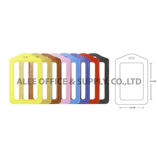 Alee ป้ายชื่อหนัง ป้ายชื่อ ซองหนัง ที่ใส่บัตรนักเรียน ที่ใส่บัตรพนักงาน ซองใส่บัตร ที่ใส่การ์ด Card holder S36