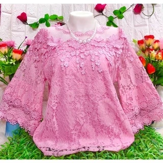 เสื้อลูกไม้ สีพื้น รอบอก40_42/46_48