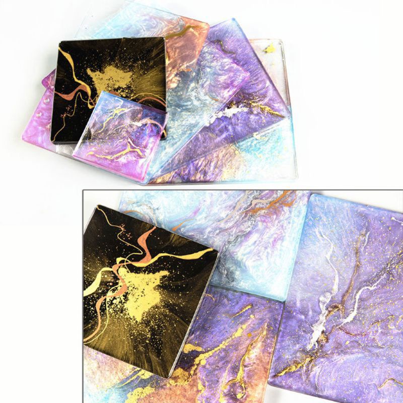 Sa Beautiful ผงไข่มุกอีพ็อกซี่เรซิ่น ลายหินอ่อน สีเมทัลลิก 3 กรัม สําหรับทําเครื่องประดับ DIY - รูปที่ 3