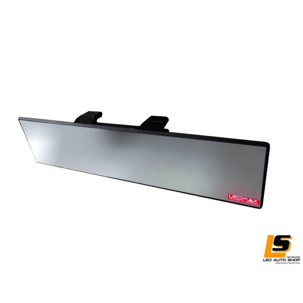 LEOMAX กระจก RM-09 รุ่น SPEEDWAY ฐานสีดำ แพค 1 ชิ้น กระจกหน้ากว้าง 290 mm