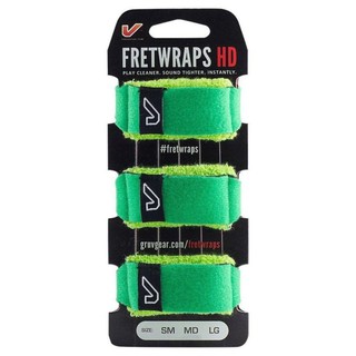 GruvGear Fret Wrap (3PK-GRN แพ็ค 3ชิ้น) อุปกรณ์ลดเสียงรบกวน สีเขียว เหมาะกับกีตาร์ไฟฟ้า,โปร่ง 6 สาย และ เบส 4 สาย