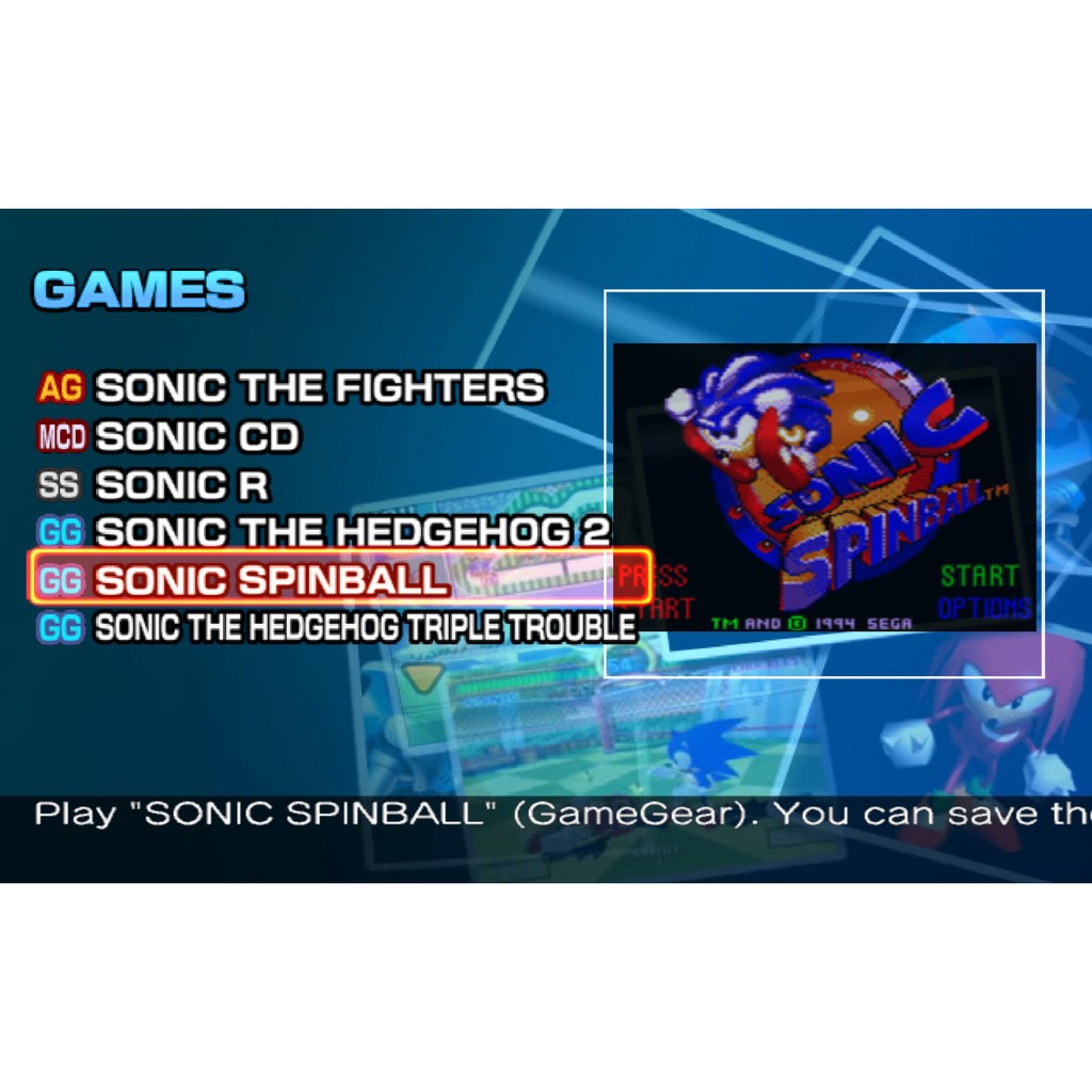Sonic Gems Collection [USA] [PS2DVD]