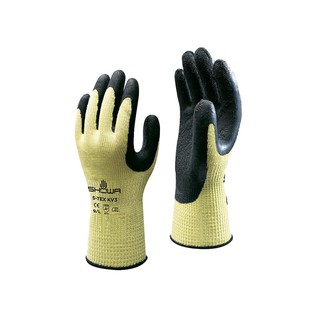 ถุงมือนิรภัย L สีเหลือง-ดำ โชวา 21SWA GP-KV3 Safety Gloves L Yellow-Black Showa 21SWA GP-KV3